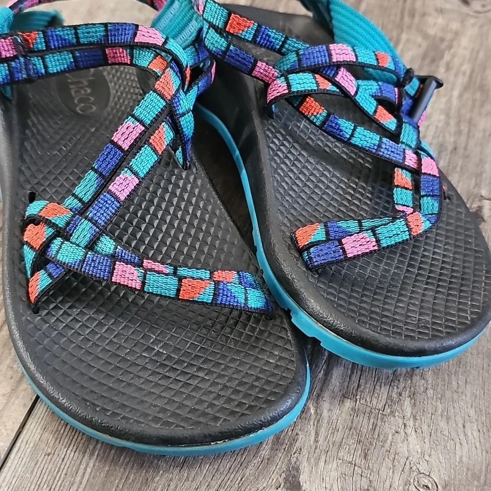 Chaco Kids' ZX/1 EcoTread Sandals in the 'Break Teal' colorway